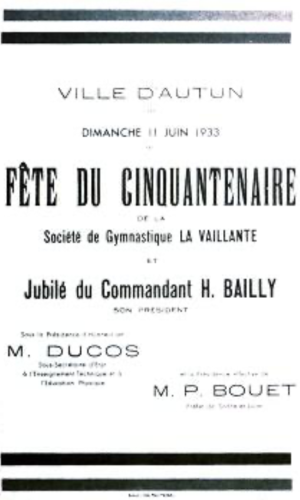 La Vaillante fête ses 50 ans en 1933